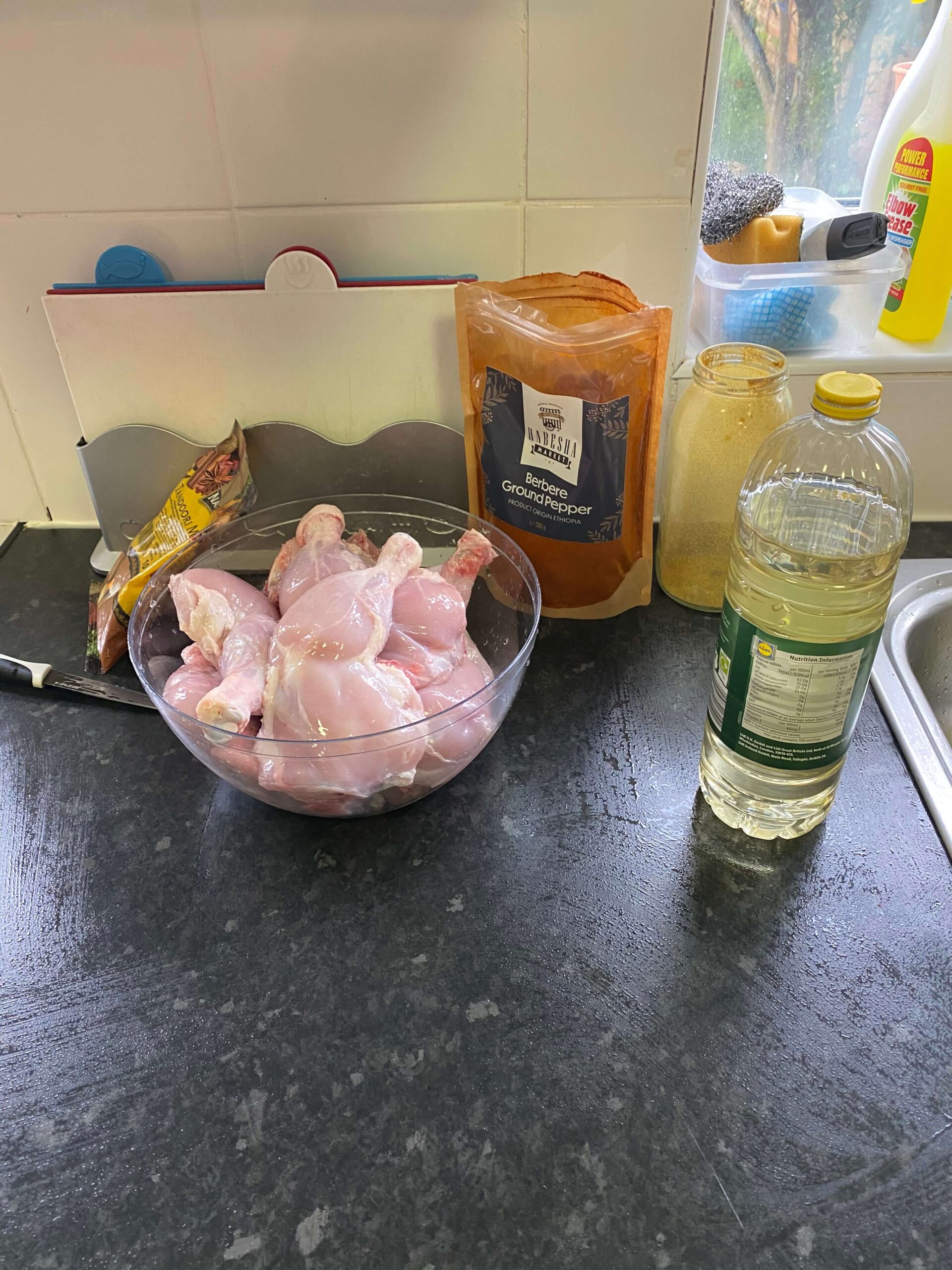 Preparing chicken