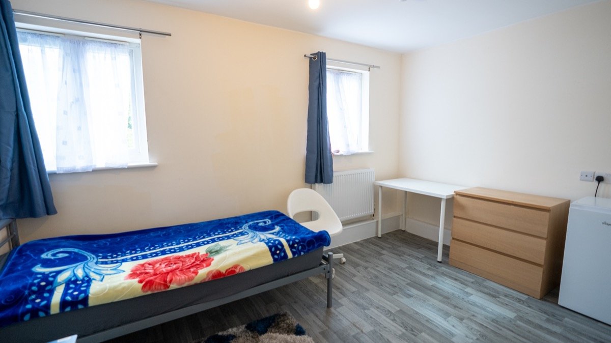 Spacious bedroom at The Forge